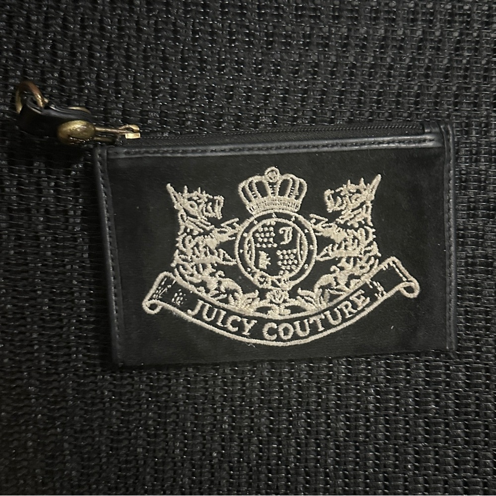 Juicy Couture Black velvet Card Holder